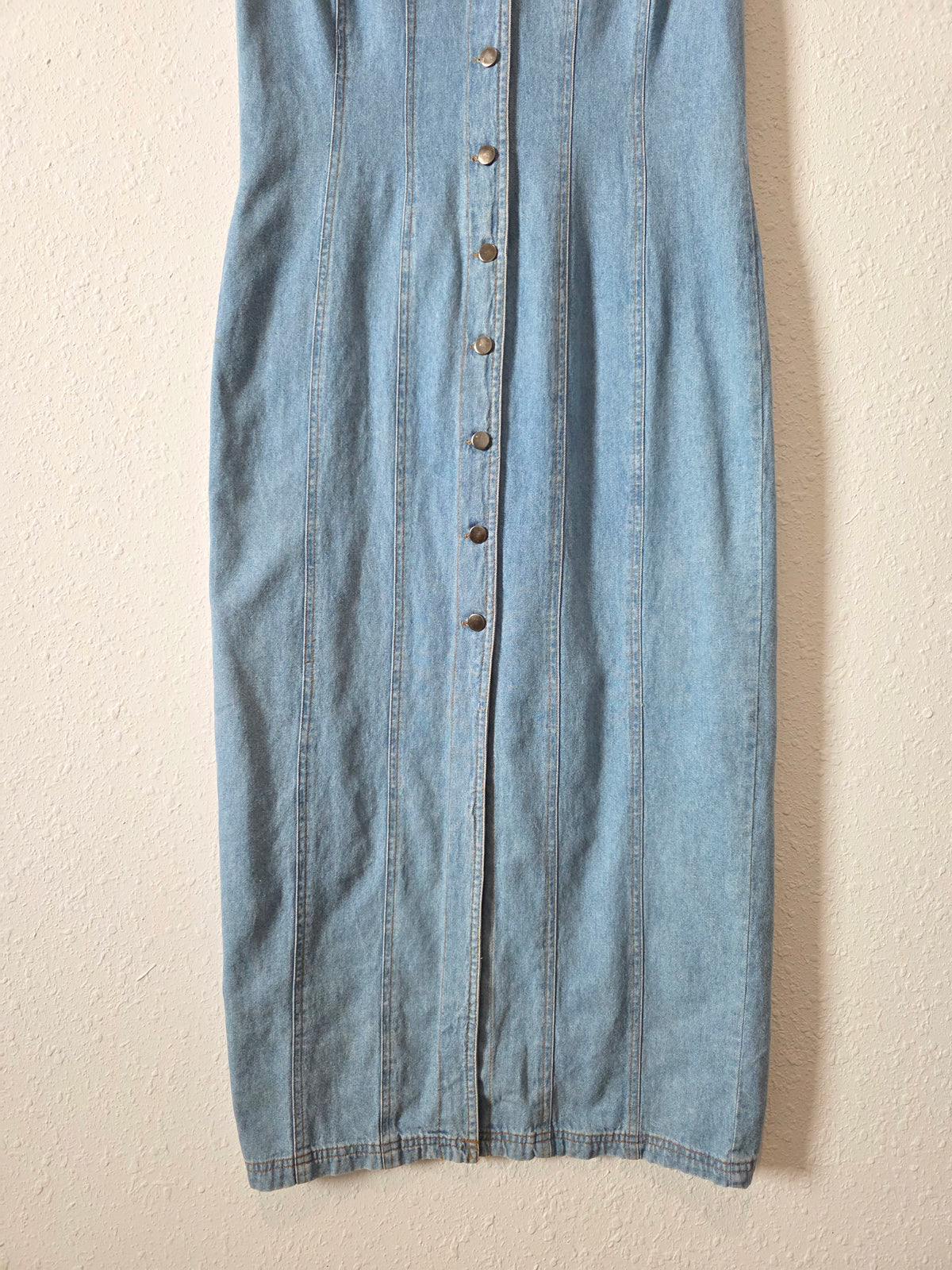 Vintage Denim Midi/Maxi Dress (8)