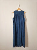 Vintage Denim Maxi Dress (L)