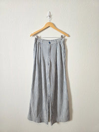 Aerie Striped Wide Leg Pants (M)
