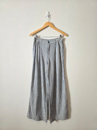 Aerie Striped Wide Leg Pants (M)