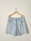AE Light Wash Relaxed Denim Shorts (8)