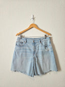 AE Light Wash Relaxed Denim Shorts (8)