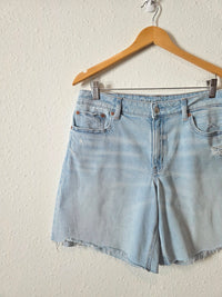 AE Light Wash Relaxed Denim Shorts (8)
