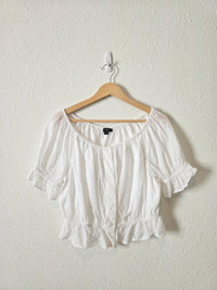 J.Crew Textured Cotton Top (M)