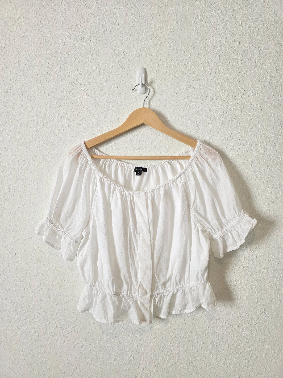 J.Crew Textured Cotton Top (M)