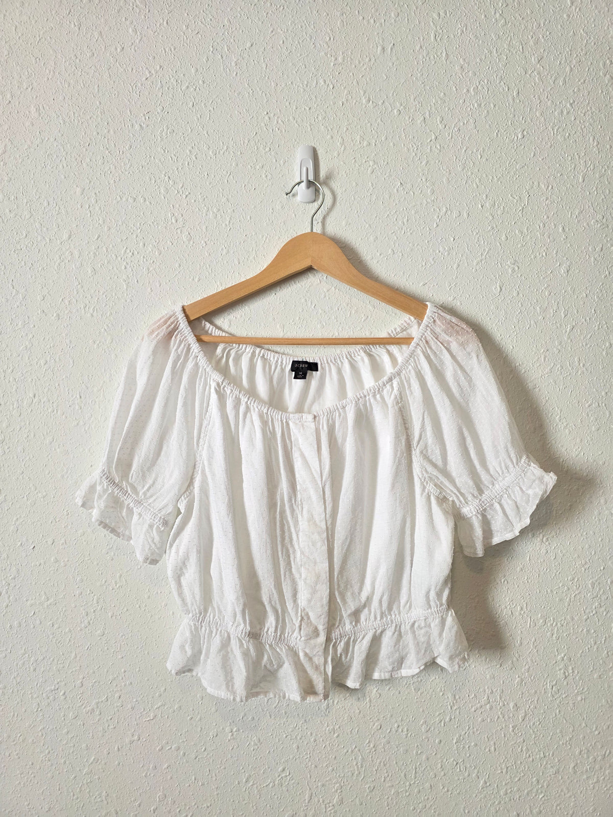J.Crew Textured Cotton Top (M)
