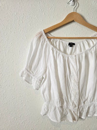 J.Crew Textured Cotton Top (M)