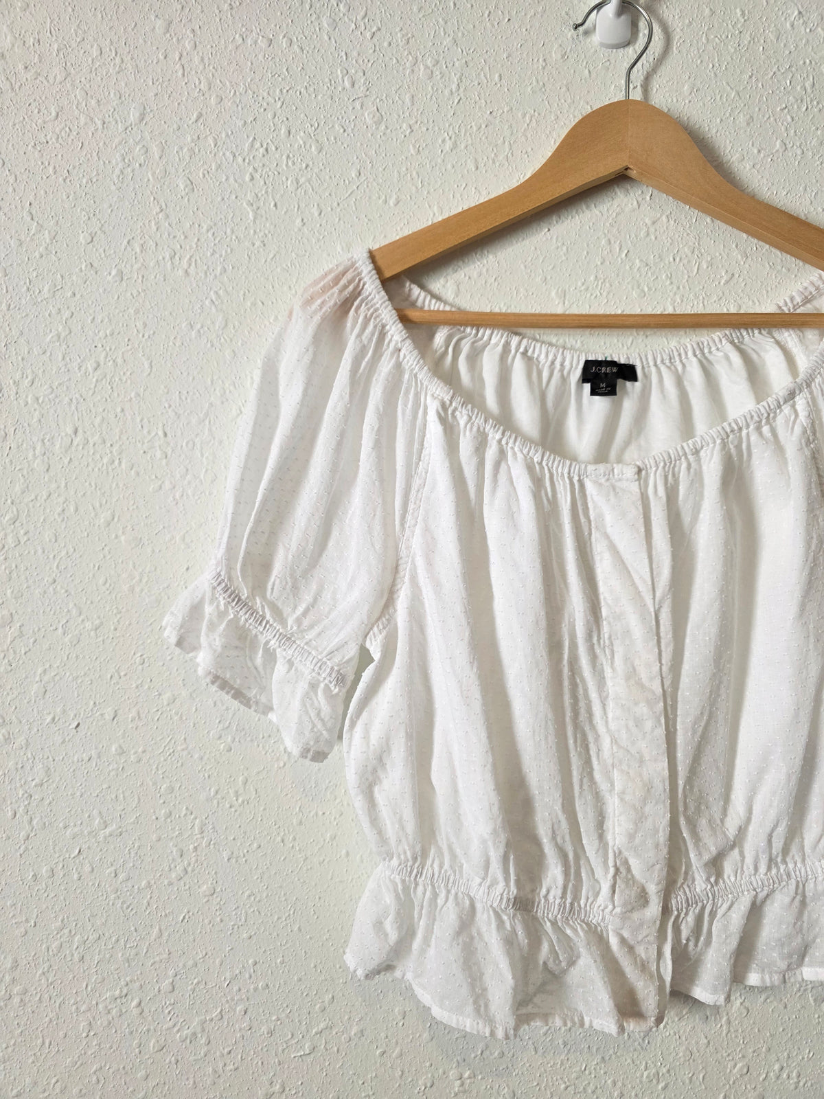 J.Crew Textured Cotton Top (M)