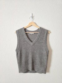 Madewell Cropped Knit Vest (L)