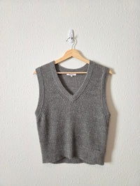 Madewell Cropped Knit Vest (L)