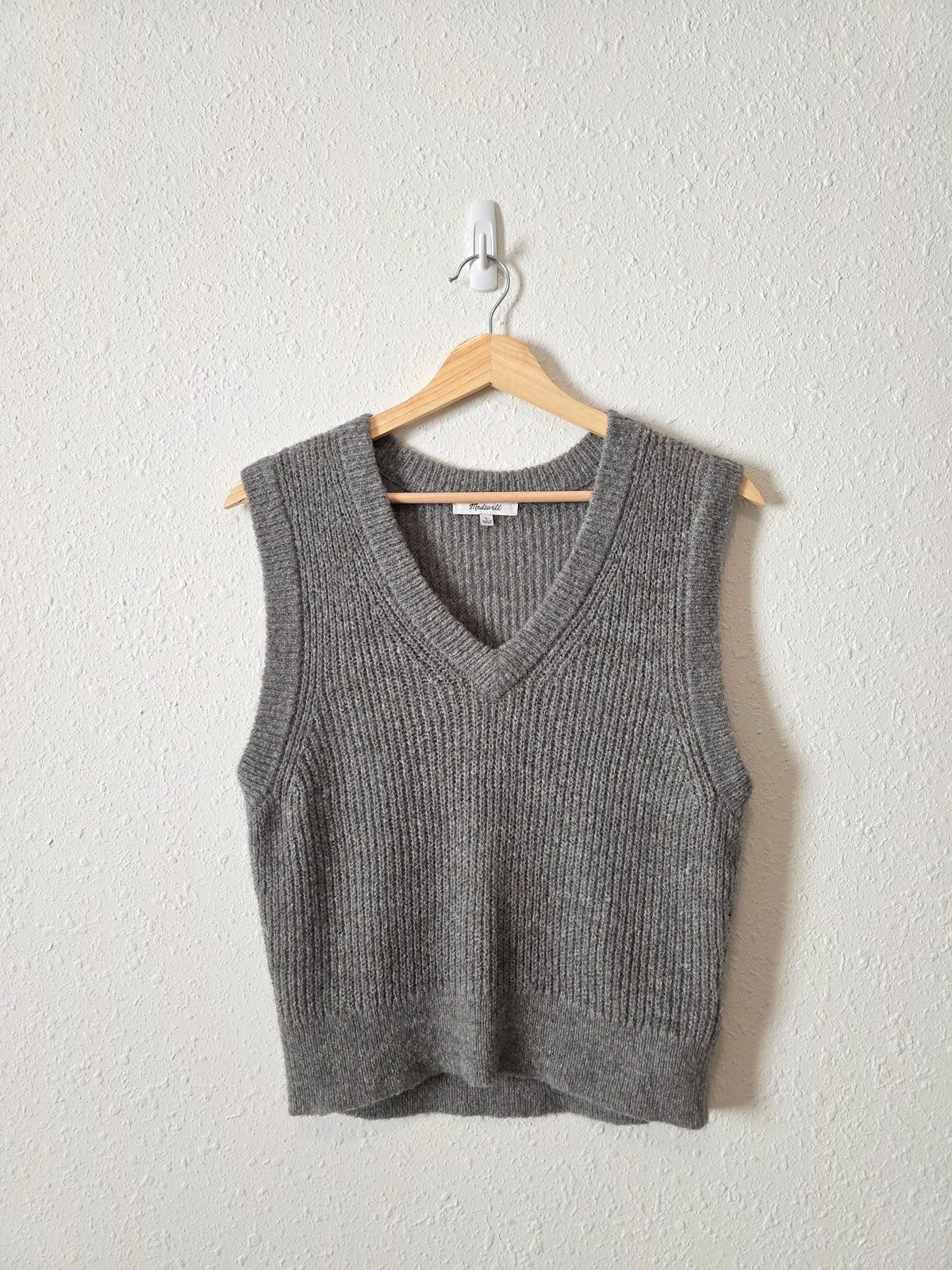 Madewell Cropped Knit Vest (L)