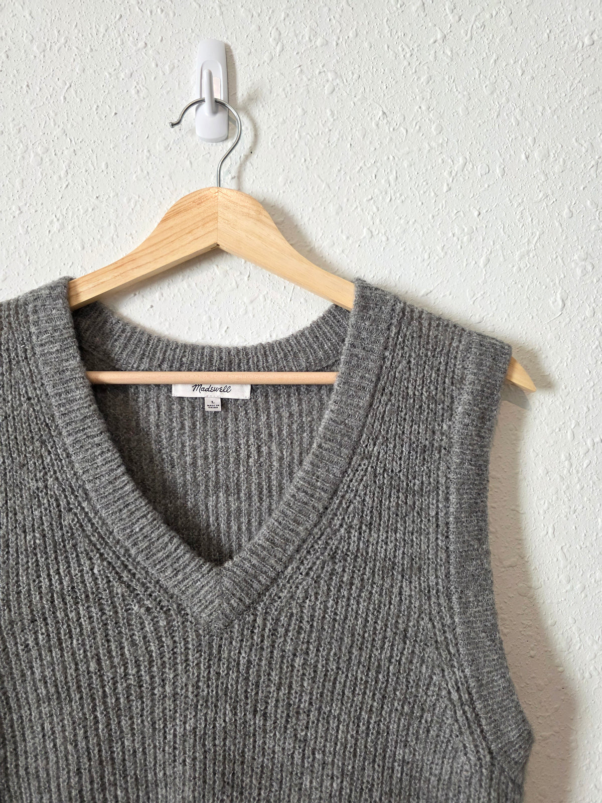 Madewell Cropped Knit Vest (L)