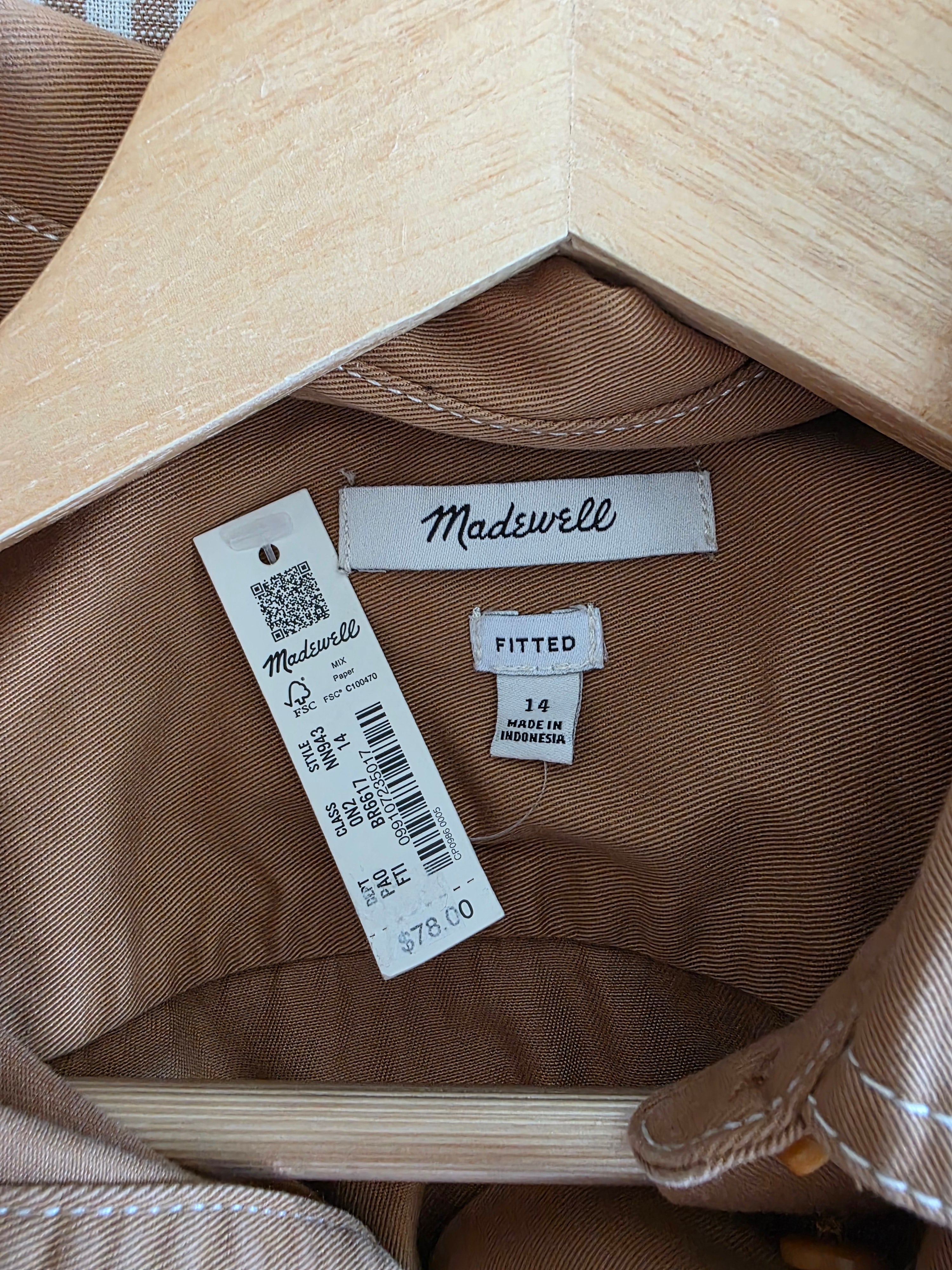 NEW Madewell Cotton Button Up Shirt (14)