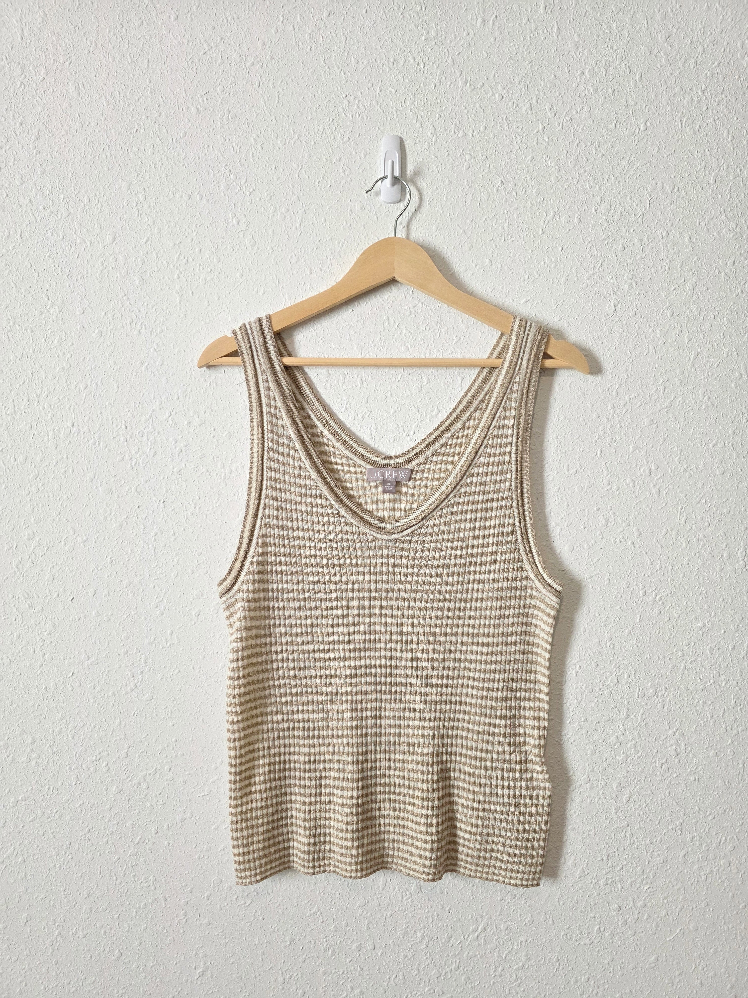 J.Crew Merino Linen Blend Knit Tank (XL)