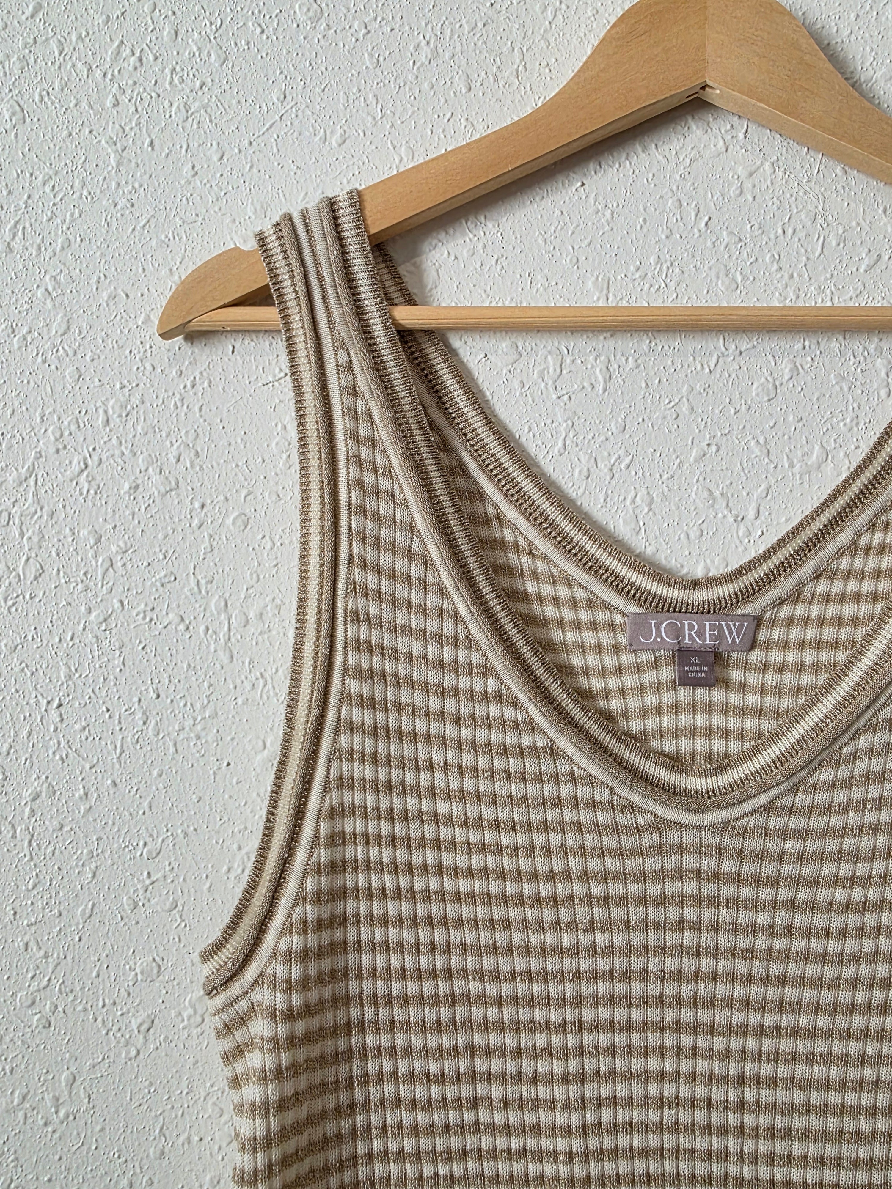 J.Crew Merino Linen Blend Knit Tank (XL)