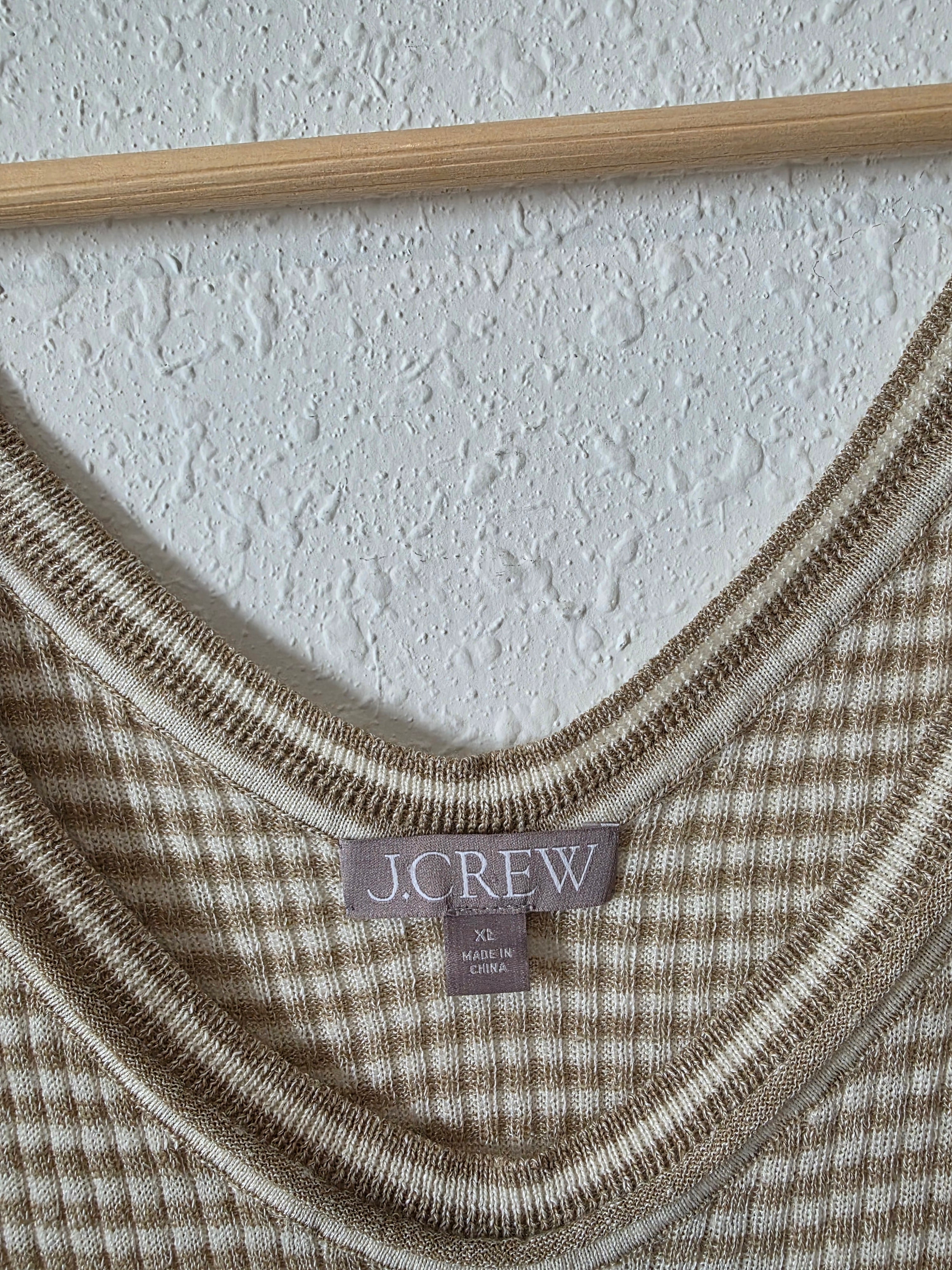 J.Crew Merino Linen Blend Knit Tank (XL)