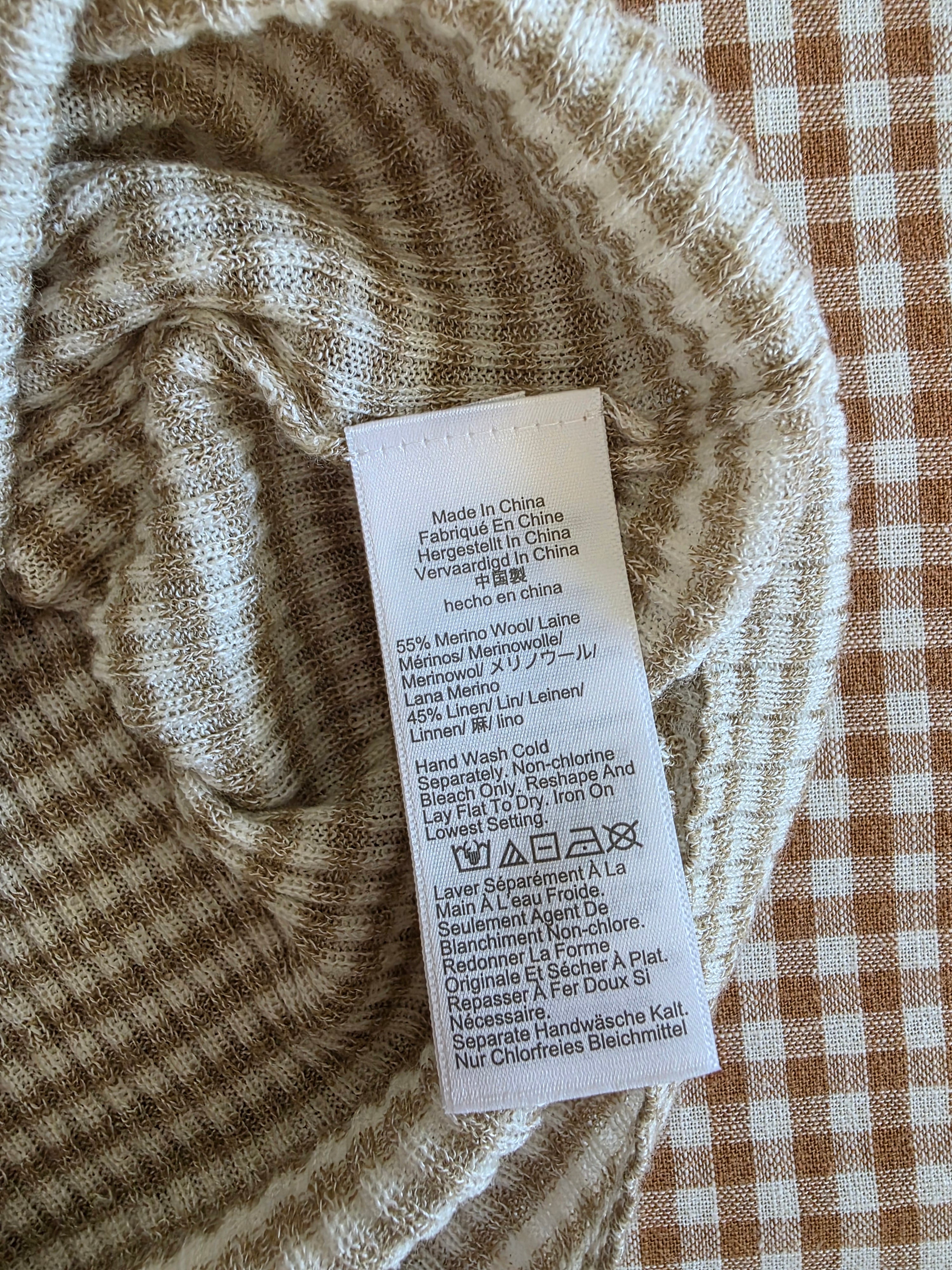 J.Crew Merino Linen Blend Knit Tank (XL)