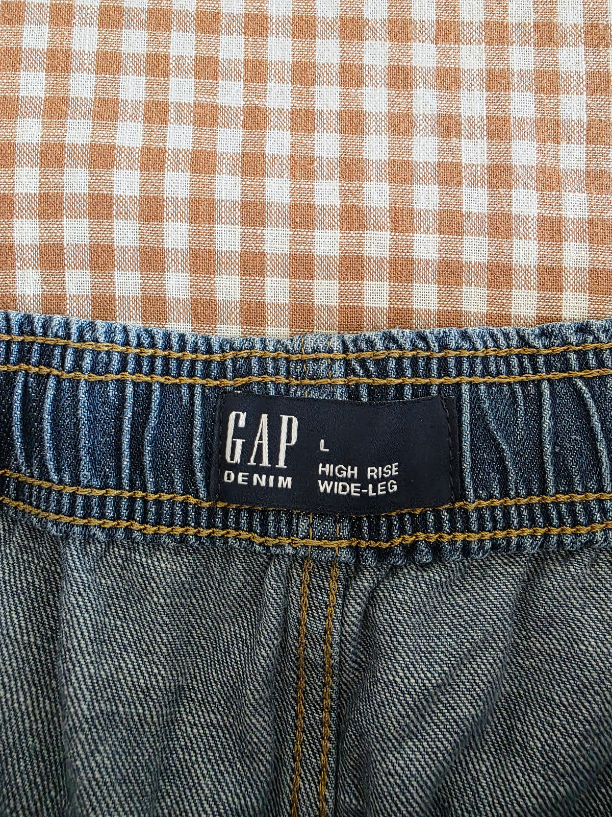 Gap Wide Leg Drawstring Jeans (L)