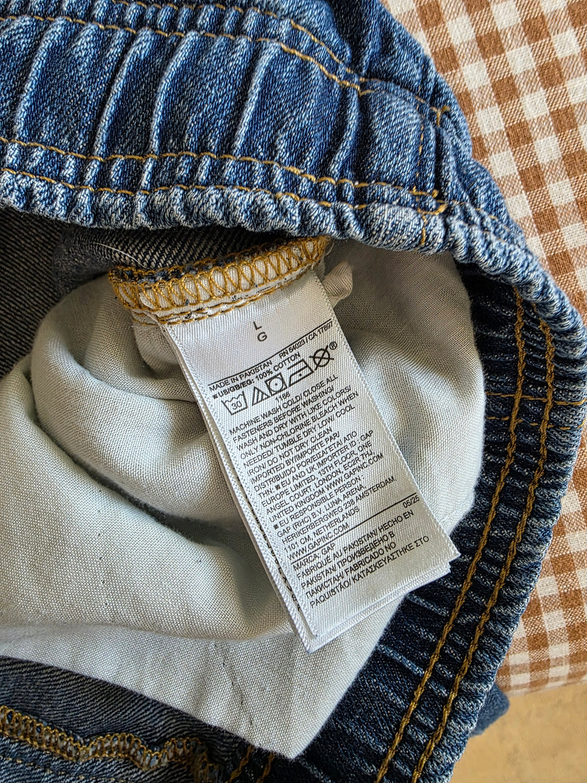 Gap Wide Leg Drawstring Jeans (L)