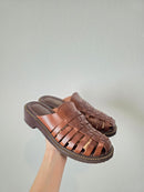 Vintage Leather Fisherman Mules (10)
