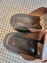 Vintage Leather Fisherman Mules (10)