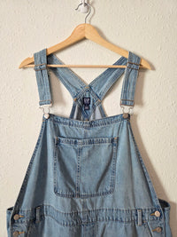 Gap Light Wash Denim Shortalls (XXL)