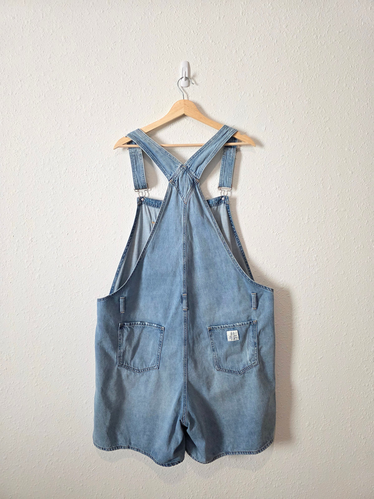 Gap Light Wash Denim Shortalls (XXL)