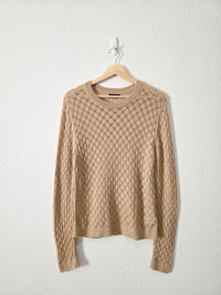Gap Pointelle Wool Blend Knit Top (L)