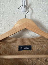 Gap Pointelle Wool Blend Knit Top (L)
