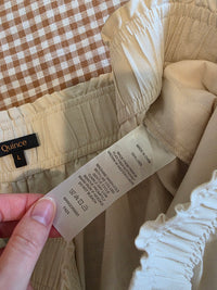 Quince High Waisted Linen Shorts (L)