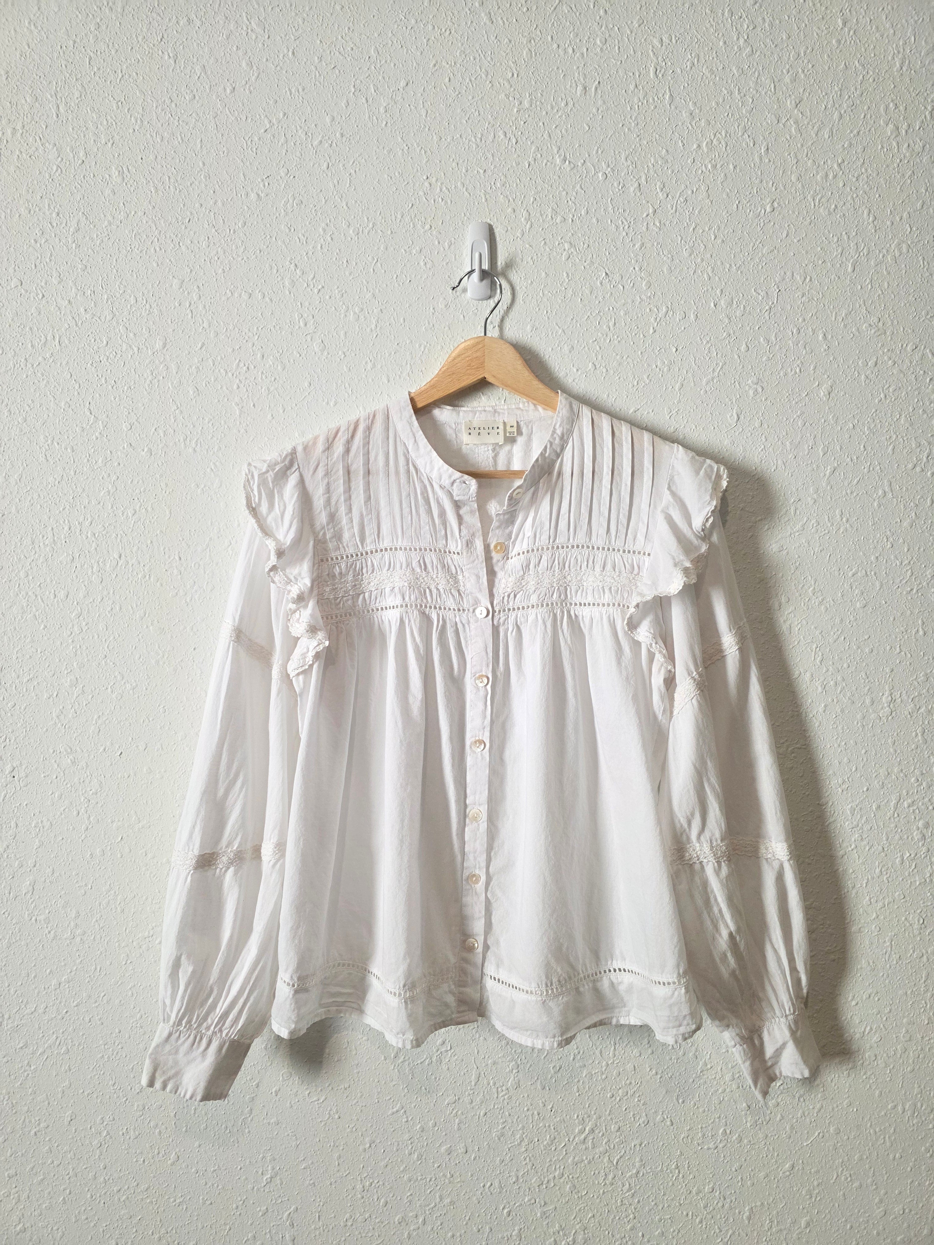 Puff Sleeve Cottage Blouse (XS/S)