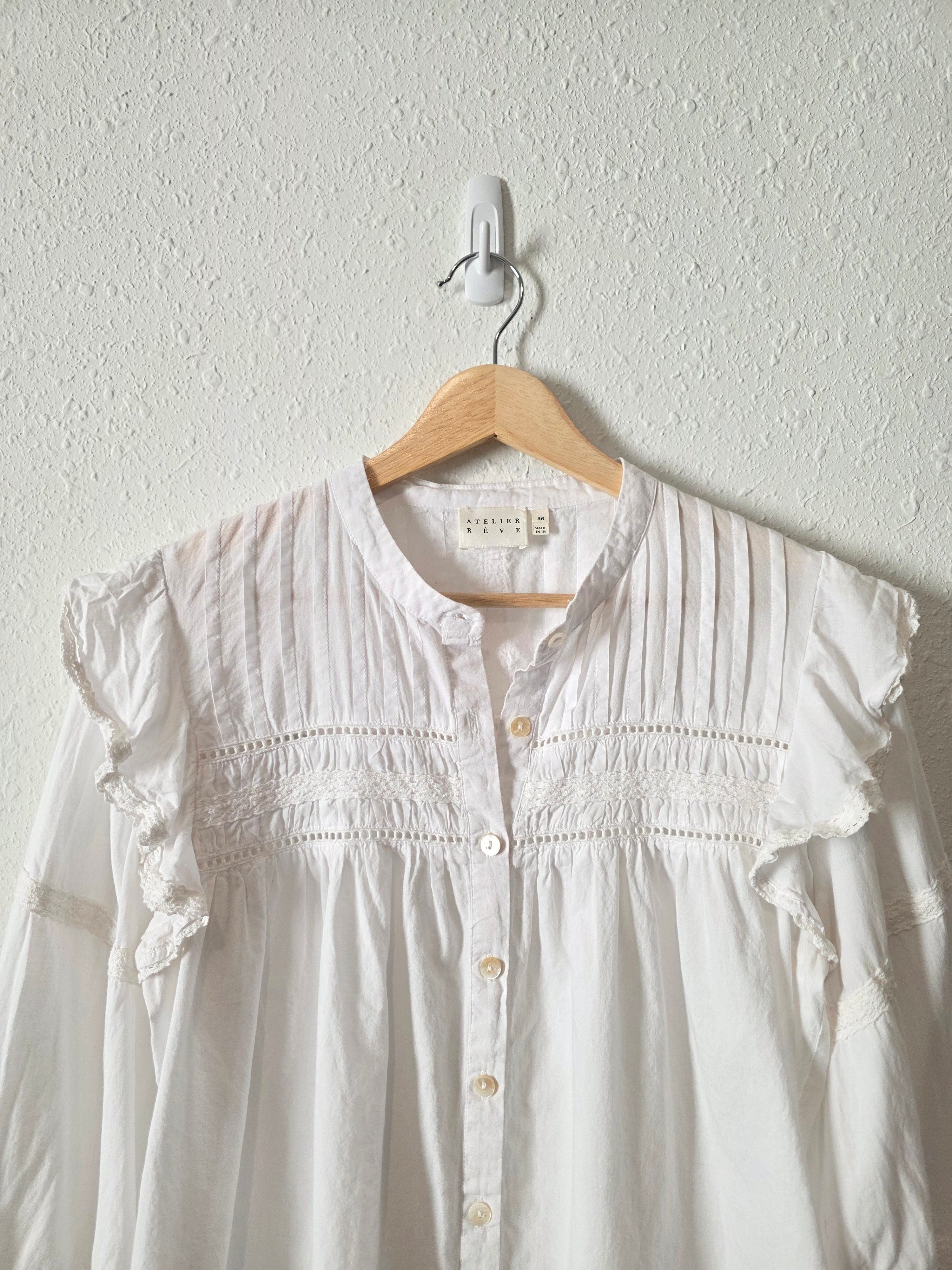 Puff Sleeve Cottage Blouse (XS/S)
