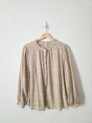 Dainty Floral Button Up Top (M)