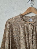Dainty Floral Button Up Top (M)