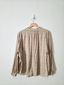 Dainty Floral Button Up Top (M)