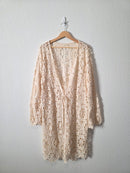 Lovestitch Floral Crochet Tie Front Top (L)