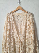 Lovestitch Floral Crochet Tie Front Top (L)