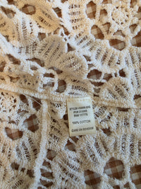 Lovestitch Floral Crochet Tie Front Top (L)