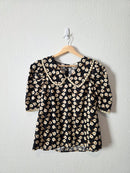 Entro Floral Collared Top (S)