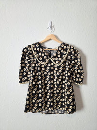 Entro Floral Collared Top (S)