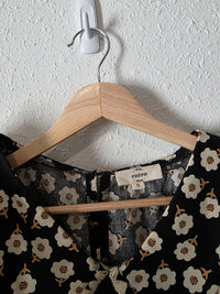 Entro Floral Collared Top (S)