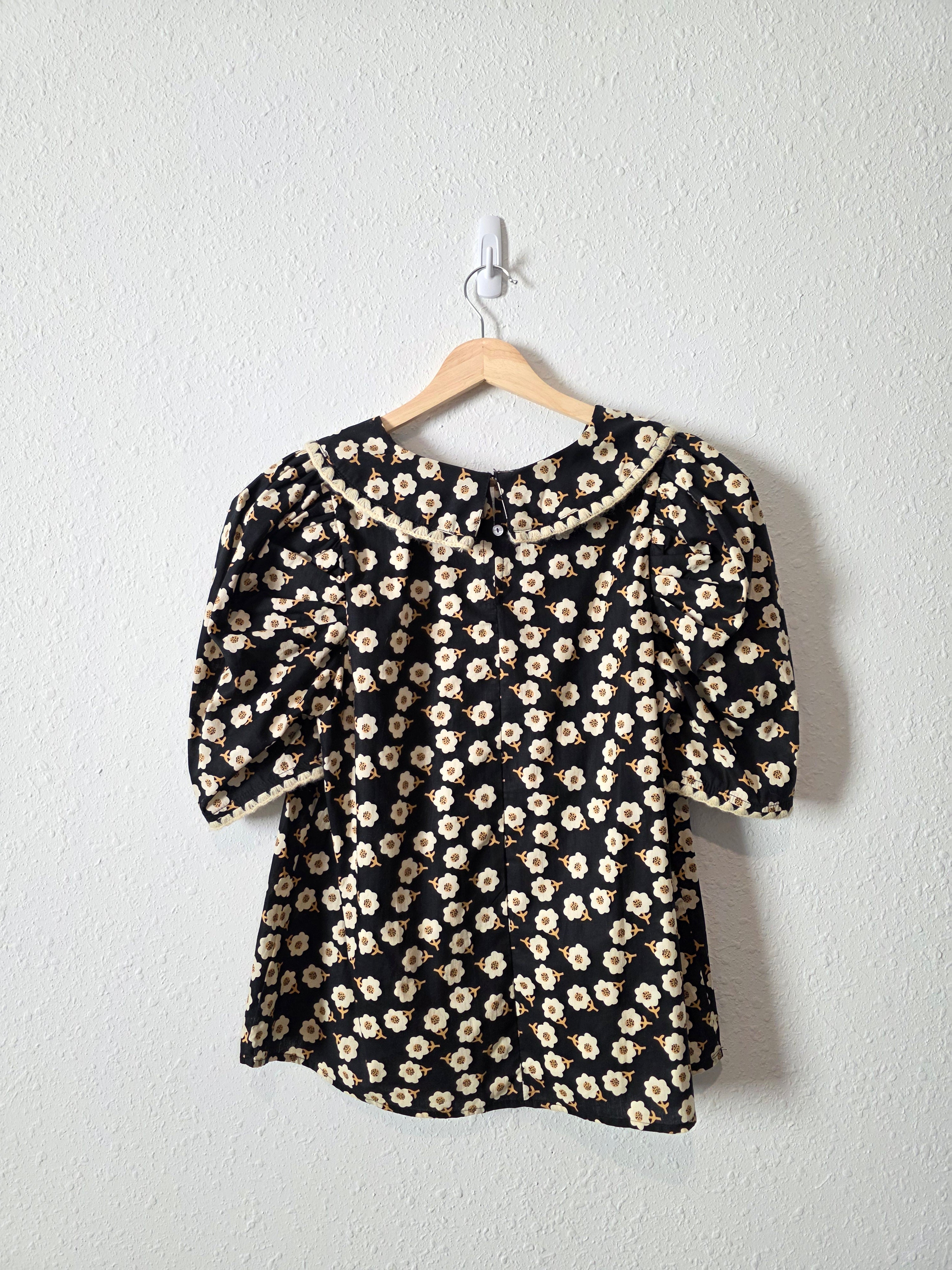 Entro Floral Collared Top (S)