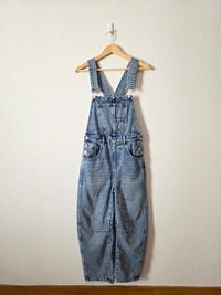 Barrel Leg Denim Overalls (S)