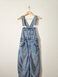 Barrel Leg Denim Overalls (S)