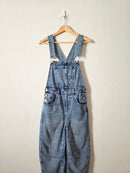 Barrel Leg Denim Overalls (S)