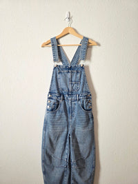 Barrel Leg Denim Overalls (S)