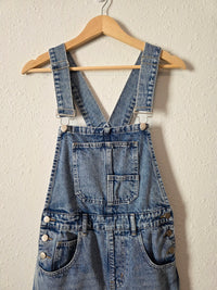 Barrel Leg Denim Overalls (S)