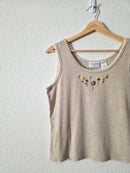 Vintage Floral Beaded Tank (MP)