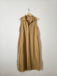 Faherty Linen Midi Dress (M)