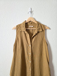 Faherty Linen Midi Dress (M)